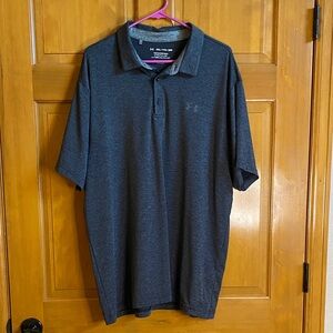 Under Armour Men's Dark Gray Heather Polo